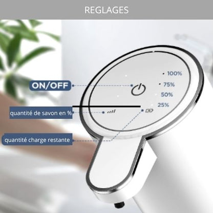 distributeur de savon automatique reglages