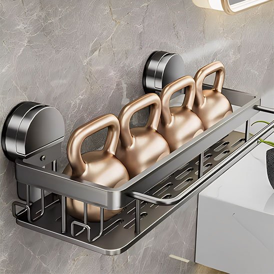 douche etagere dedans quatre poids roses