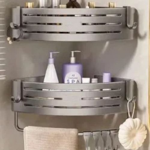 etagere dans douche angle plus variante deux grises