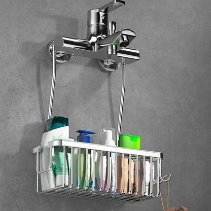etagere douche argent quatre flacons