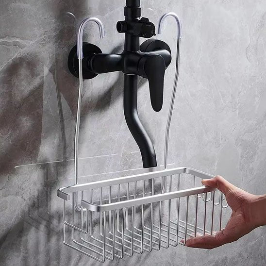 etagere douche argent vide