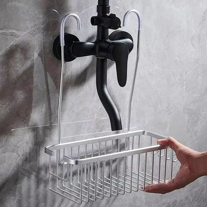 etagere douche argent vide