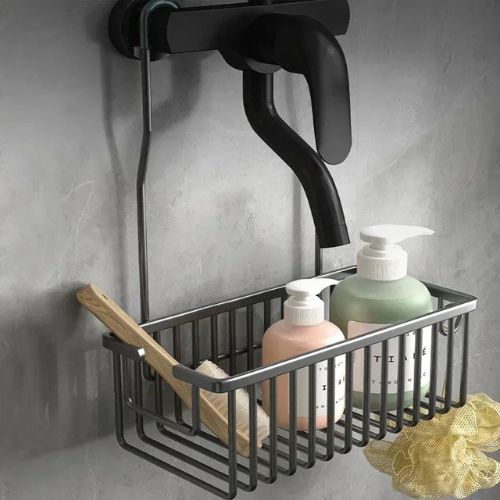 etagere douche grise