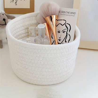 panier rangement blanc produits maquillage