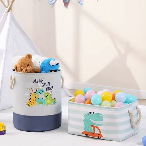 panier rangement sur sol rond dinosaure rectangle crocodile