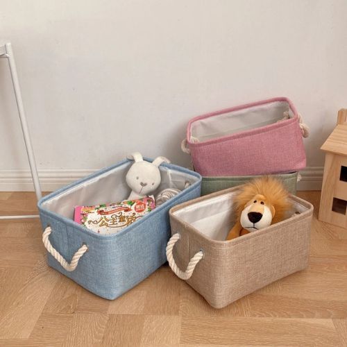 paniers de rangement quatre couleur poses sol