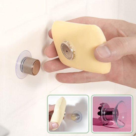 porte savon aimante presentation avec savon orange plus deux images