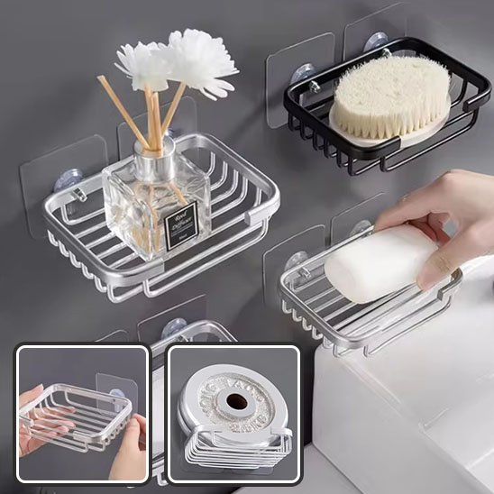 porte savon douche quatre savons brosse fleurs plus deux images