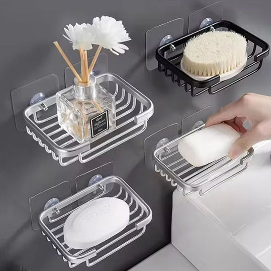 porte savon douche quatre savons brosse fleurs