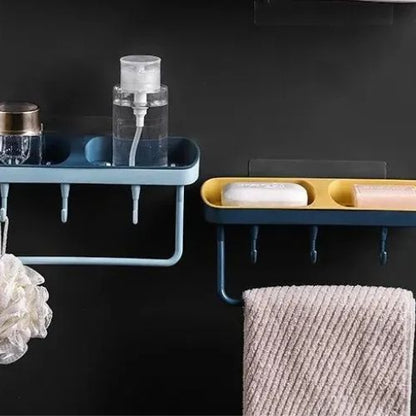 porte savon mural deux bleus gauche sureleve jaune