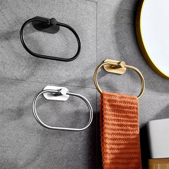 porte serviette salle de bain mural trois couleurs sur or serviette orange