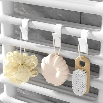 porte serviette salle de bain trois objets suspendus