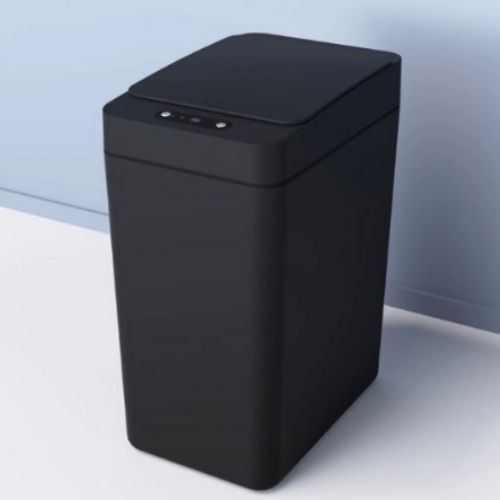 poubelle de salle bain noire variante