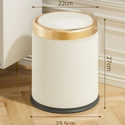 poubelle de salle de bain beige variantes