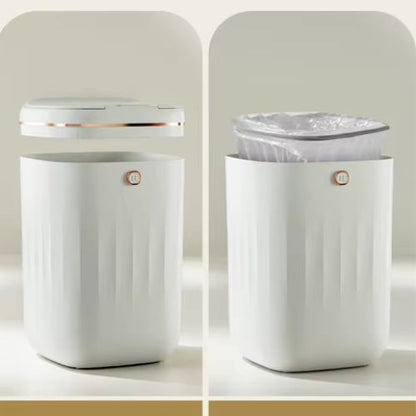 poubelle salle de bain deux images details pour nettoyage