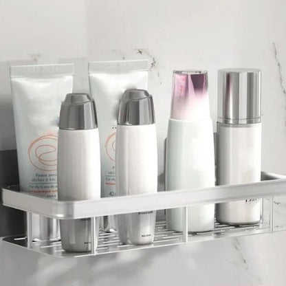 rangement douche argent variante